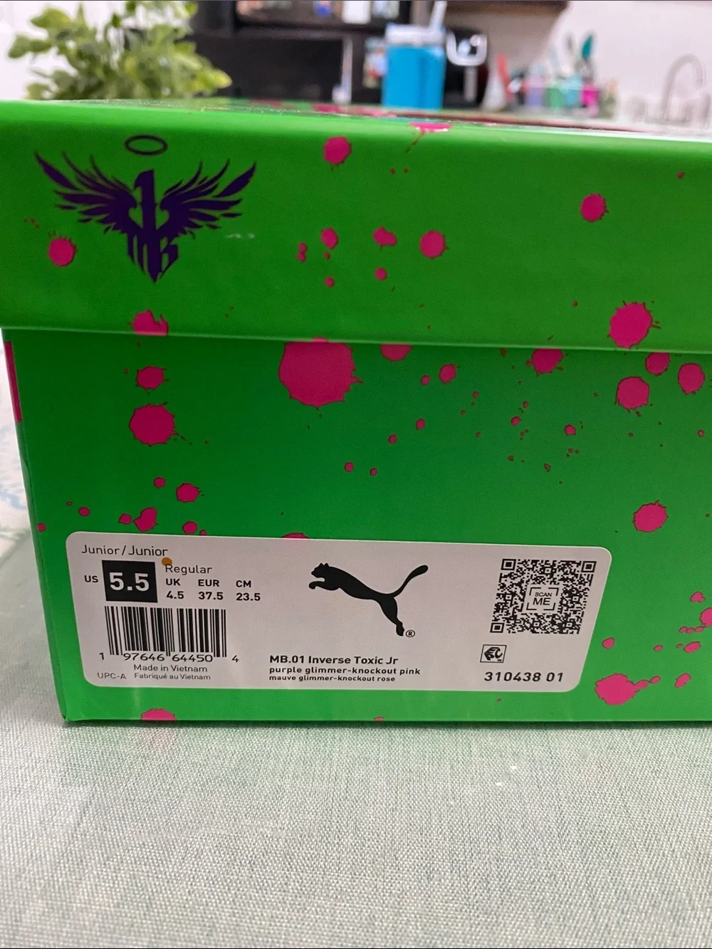 Puma Kids MB.01 Inverse Toxic Jr Sneakers - Green & Pink